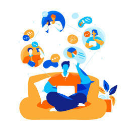 商务办公矢量插画