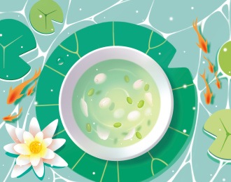 绿豆百合莲子粥