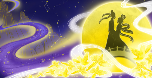 七夕牛郎织女鹊桥相会