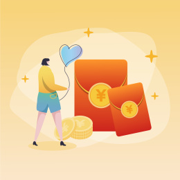 一个女生和红包