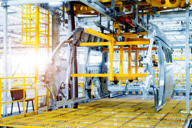 现代化汽车生产线