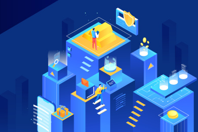 商务金融活动等距矢量插画