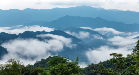 中国安徽省池州市石台县仙寓山风光