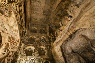 山西大同云冈石窟艺术景观