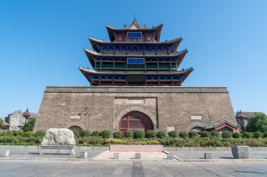聊城水上古城古建筑风景区