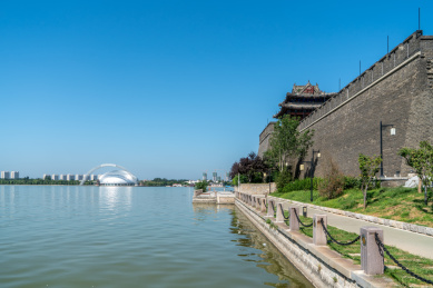 聊城水上古城古建筑风景区