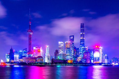 上海陆家嘴夜景