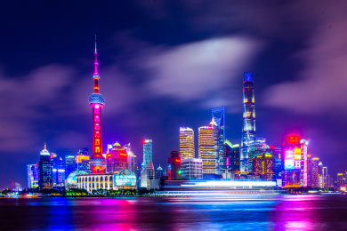 上海陆家嘴夜景