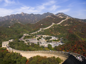 蜿蜒起伏的八达岭长城