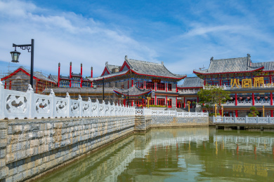 海南海花岛小故宫江南园林建筑景区