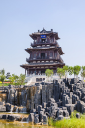 中国河北省衡水市园博园风光