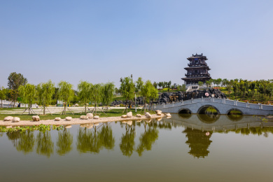 中国河北省衡水市园博园风光