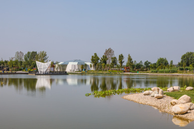 中国河北省衡水市园博园风光