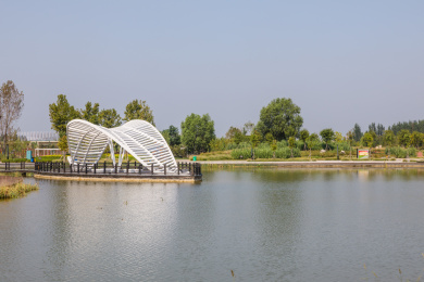 中国河北省衡水市园博园风光