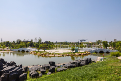 中国河北省衡水市园博园风光