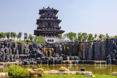 中国河北省衡水市园博园风光