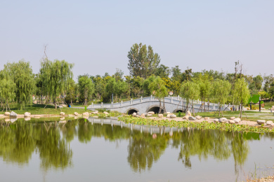 中国河北省衡水市园博园风光