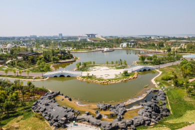 中国河北省衡水市园博园风光