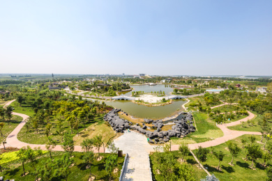 中国河北省衡水市园博园风光
