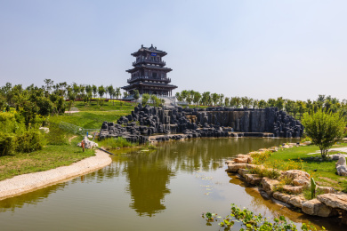 中国河北省衡水市园博园风光