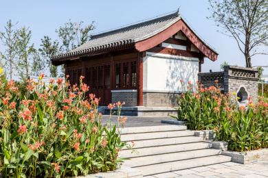 中国河北省衡水市园博园风光