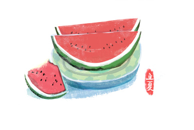 西瓜插画