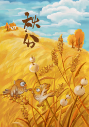 传统二十四节气 麦田粘麻雀