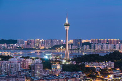 中国澳门特别行政区城市风光