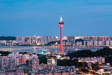 中国澳门特别行政区城市风光