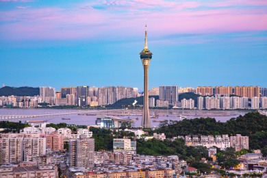 中国澳门特别行政区城市风光