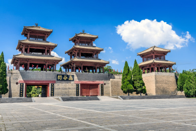 中国河南省灵宝函谷关雄关要塞