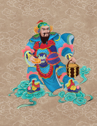 门神提盒送月饼