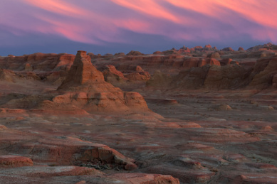 中国新疆克拉玛依乌尔禾魔鬼城风光