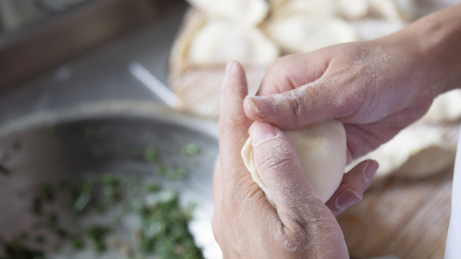 家庭手工包水饺