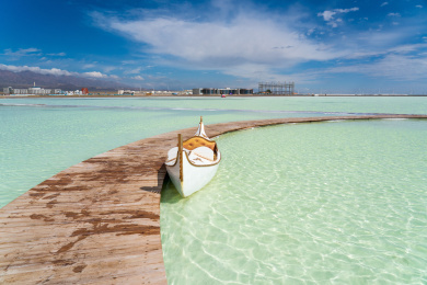 中国青海省海西茶卡镇茶卡盐湖景区风光