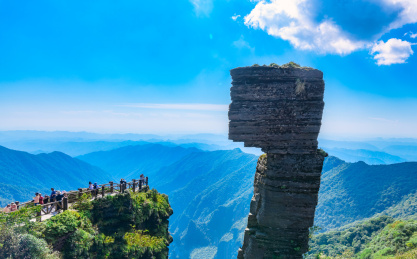 中国贵州省铜仁市梵净山景区风光