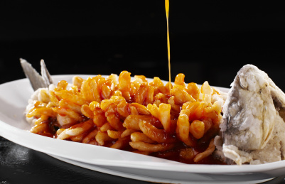 美味的中国菜，酸甜菊花鱼