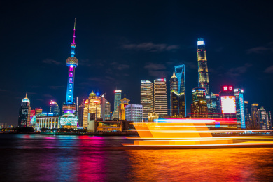 流光溢彩中国上海外滩