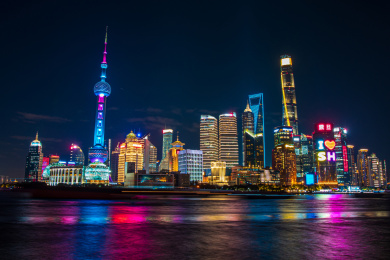 流光溢彩中国上海外滩