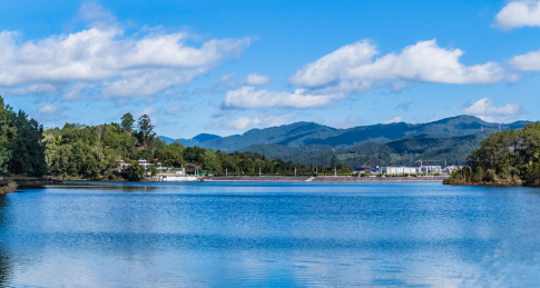 中国云南省普洱市五湖湿地梅子湖自然风光