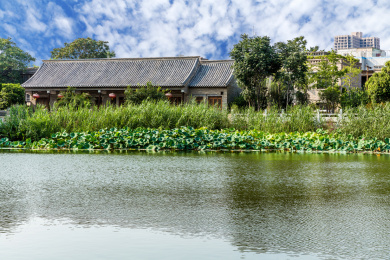 中国河南省安阳夏季城市风光