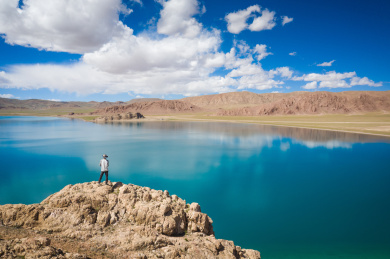 中国西藏那曲市申扎县恰规错自然风光