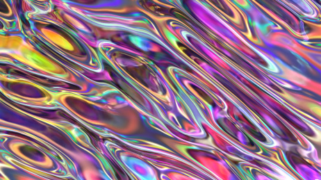 流体渐变的金属箔背景