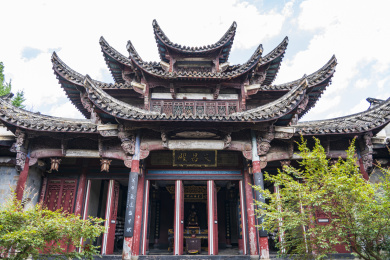 中国浙江江山廿八都古镇的文昌殿