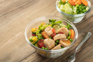 健康轻食鸡肉沙拉