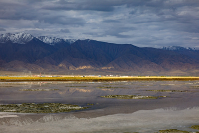 中国青海海西大柴旦湖风光