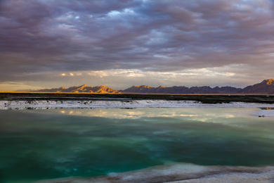中国青海海西大柴旦湖风光