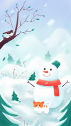 二十四节气大雪插画