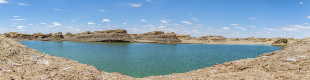 中国青海海西水上雅丹景区风光
