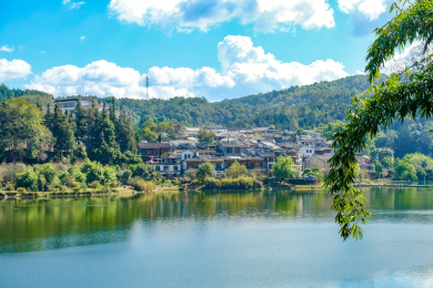 中国云南腾冲和顺古镇的美景